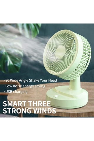 Mini Masa Fanı, 3 Hızlı Usb Powered Masaüstü Fan, Ev Ofisi İçin Küçük Soğutma Fanı