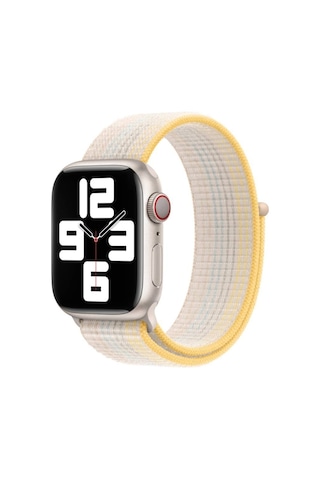 Apple Watch 44mm Uyumlu Krd-03 Hasır Kordon - 75-strawberry