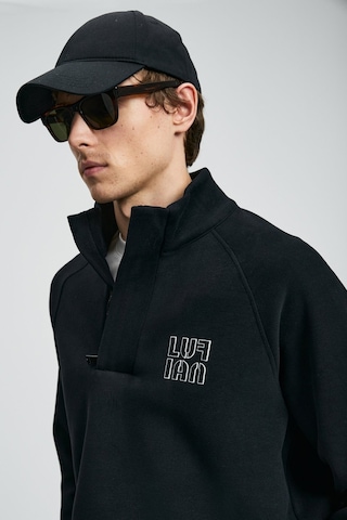 Lufian Erkek Hazel Sweatshirt 112030190 Siyah Siyah