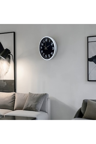 Beyaz Elegance 36 Cm Duvar Saati Çok Renkli