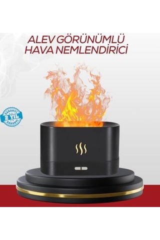 Yamanhobi Led Işıklı Buhar Makinesi Alev Efektli Kumandalı Oda Nemlendirici