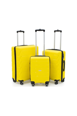 Copella Üçlü Pp Polipropilen&kırılmaz 3'lü Valiz Seti Mavi