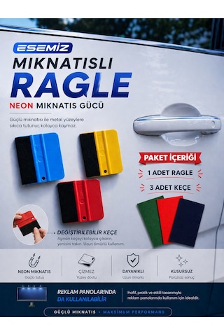 Premium Mıknatıslı Keçeli Ragle-keçesi Değiştirilebilir Yedek Keçeli Ragle