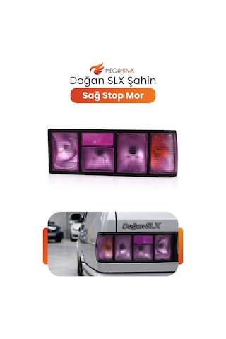 Tofaş Doğan Şahin Sağ Stop Lambası Mor Slx Uyumlu Arka Stop Farı Komple Sağ