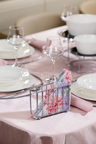 Edora Home Gümüş Masa Üstü Metal Paslanmaz Kafesli Peçetelik - Lüks Sunum, Dekoratif