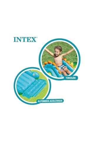 Intex 57166 Küçük Dino Şekilli Oyun Havuzu 191 X 152 X 58 Cm Çok Renkli