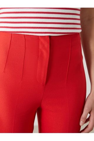Lcwaıkıkı Classic Kırmızı Dar Fit Kadın Pantolon