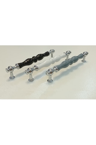 Rustik Porselen Siyah Mobilya Dolap Kulp 160 Mm