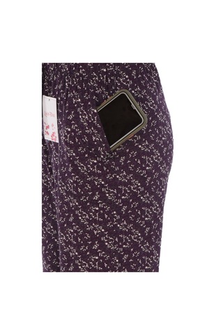 Vip Serinleten Cepli Kadın Pijama Altı Mor