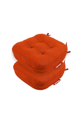 Xpermate Sandalye Minderi 2'li Set 42x42x8 Cm Kalın Çift Kat Pofidik Minder Yıkanabilir Fermuarlı Su Ve Yağ İtici Diğer