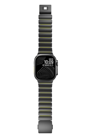Watch Ultra 49mm Tgco Krd-152 Titanyum Silikon Kordon - Gri-turuncu
