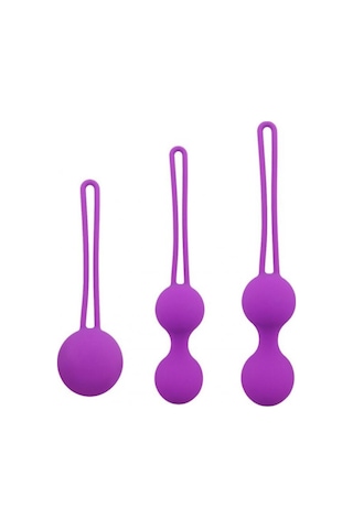 Carmine 3 Farklı Ağırlıkta Vajinal Anal Kegel Toplar Ve 8 Modlu Vibratör