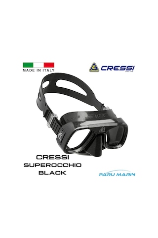 Cressi Superocchio Black Dalış ve Yüzme Maskesi