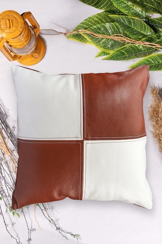 Premium Dekoratif Taba Beyaz Deri Kırlent Kılıfı/ev Ve Ofis Için Gerçek Deri 45x45cm Kırlent Kılıfı Çok Renkli