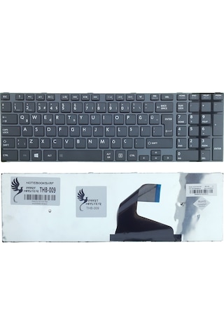 Toshiba Uyumlu Satellite C55-A-176, C55-A-1NU, C55D-A-14X Klavye (Siyah