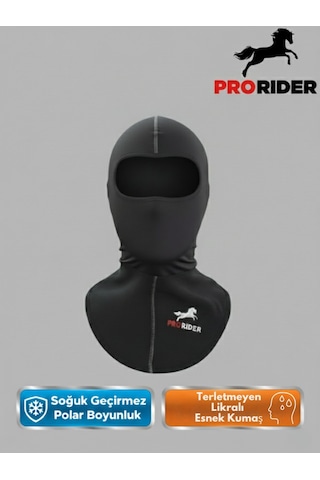 Motosiklet Polar Balaklava Likralı Kar Maskesi Kayak Ve Sporcu İçin Termal Yüz Maskesi Siyah