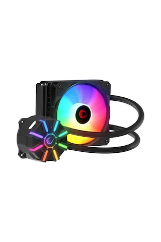 Rampage Helıos C1 Siyah 68cfm 1800rpm Rainbow Amd Am5/ıntel Lga1700 120mm Sıvı Soğutmalı Cpu Fan