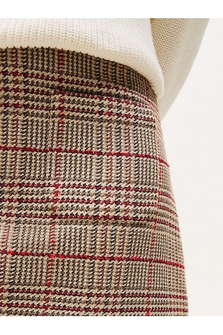 Tommy Hilfiger Kadın Seansonal Texture Mini Etek Gri