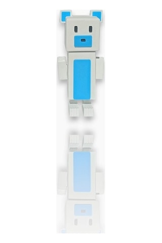 Super Adventure Bears - Ayı , Baaren Ve Şika Kaliteli Loy3d 9 Cm Beyaz - Mavi