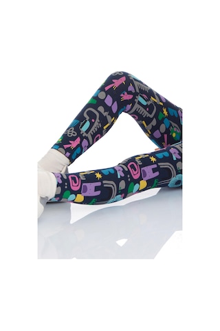 Lovetti Kız Çocuk Cutouts Animal Desen Tayt 8809 Çok Renkli