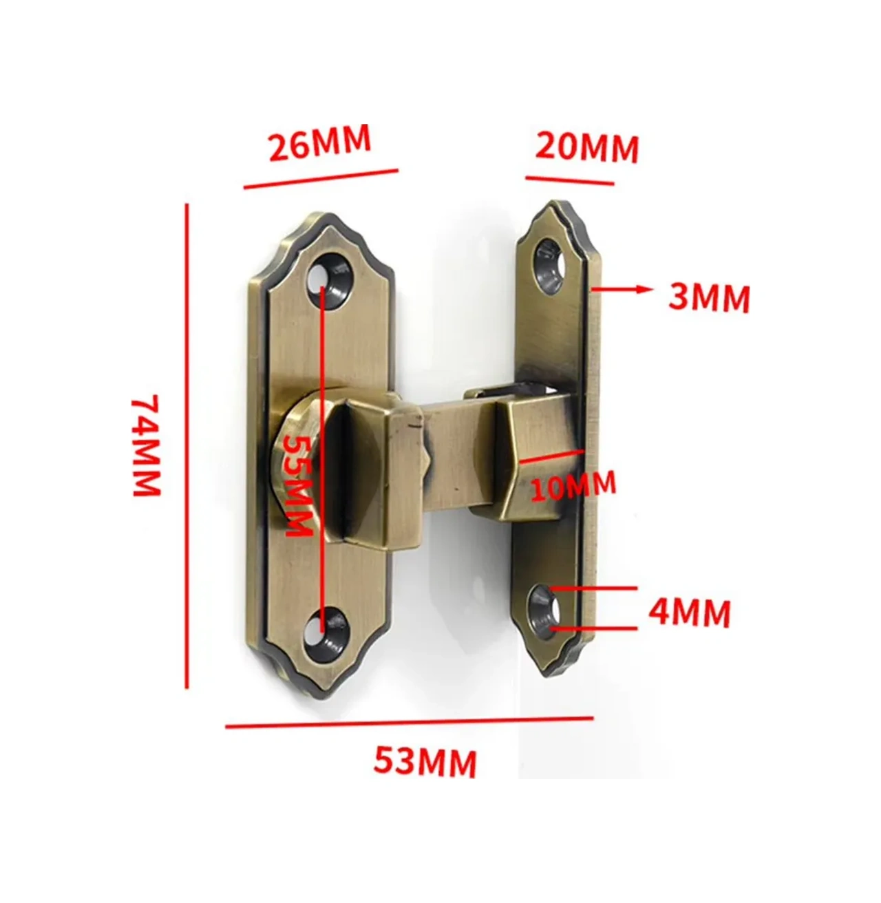 Makedon Kapı Köşe Kolu Kancası 74mm Nikel 277184654