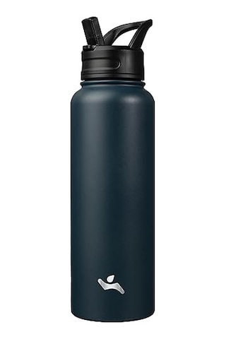 Yalıtımlı Su Şişesi 18 Oz Paslanmaz Çelik Su Şişesi 3 Kapaklı Spor Şişe Mermer Okyanus 49wocx Diğer