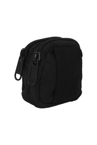 Geeksen Siyah Çift Cüzdanlı Nylon Su Geçirmez Outdoor Molle Sistemi Çok Amaçlı Taşınabilir Unisex Saklama Çantası Siyah