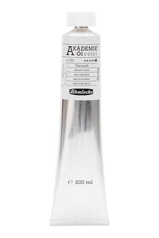 Schmincke Akademie Öl Color Yağlı Boya 200 Ml Seri 1 102 Titanium White Karışık, Çok Renkli