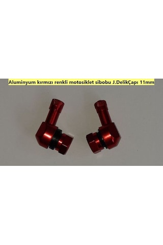 ALUMINYUM MOTOSİKLET SİBOBU JD=11.5 KIRMIZI RENK