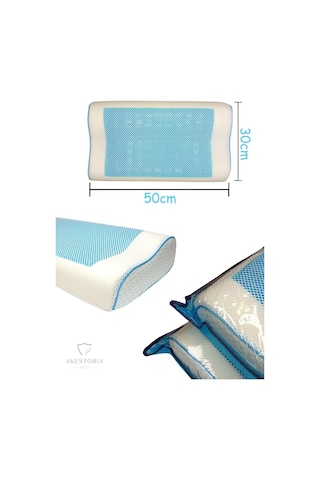 55 X 35 X 10/9 Cm Jelli Visco Yastık P-006-135 Çok Renkli