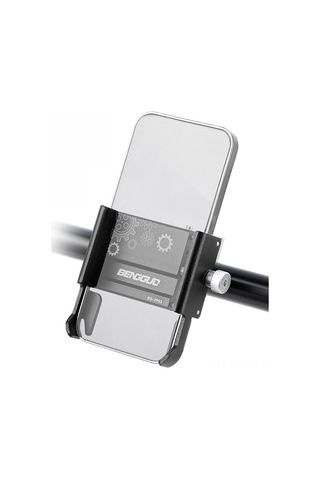 Mufunye Alüminyum Bisiklet Ve Motosiklet Telefon Tutucu - 360 Döner - Siyah - Navigasyon İçin Tasarlanmış - Dışarıda Sürüşlerde Kullanıma Uygun Siyah