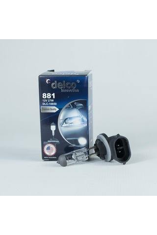 Delco U.s.a H27 881 Sis Farı Ampulü 12 Volt 27w Eğri Soket 10 Adet