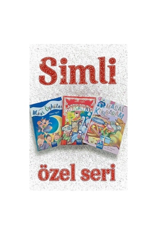 Çocuklar İçin 100+ Hikayeli 3 Adet Kalın Simli Ciltli Masal Ve Öykü Kitapları