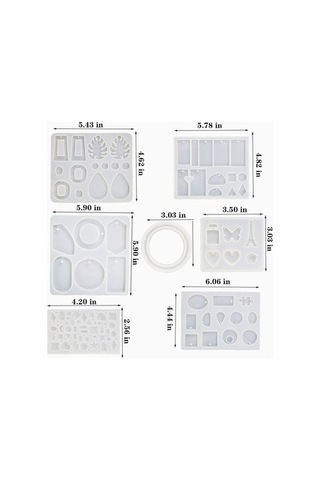 Ulzyvf Yapım Ve Takı Seti, Epoksi Dıy Kiti, Renkli Parça Malzemeleri Kiti, Geeroyoo Kalıplar Çok Renkli