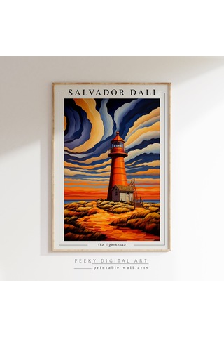 Salvador Dali Deniz Feneri Posteri, Dali Posteri, Dali