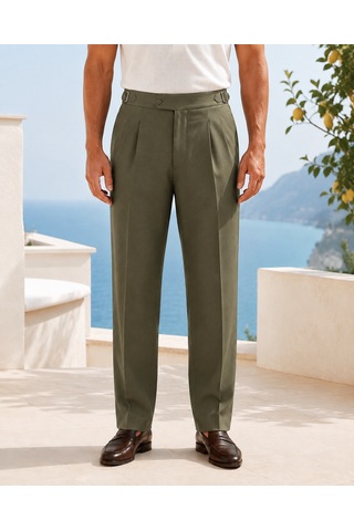 Danger Erkek Viskon Karışımlı Yan Tokalı Pileli Baggy Pantolon Haki 0171dngr Danger Erkek Viskon Karışımlı Yan Tokalı Pileli Baggy Pantolon Haki 0171dngr