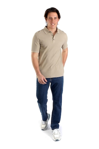 Lee Cooper Tylen Erkek Polo Yaka T-Shirt Koyu Bej-17657-K. Bej