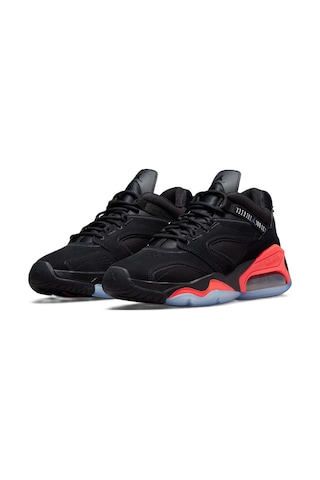 Nike Air Jordan Point Lone Leather Basketball Shoes Black Unisex Hakiki Deri Unisex Basketbol Ayakkabısı Siyah