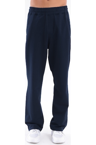 Rowinger 2 İplik Buggy Fit Nakışlı Logo Detaylı Cepli Erkek Eşofman Altı Navyblue