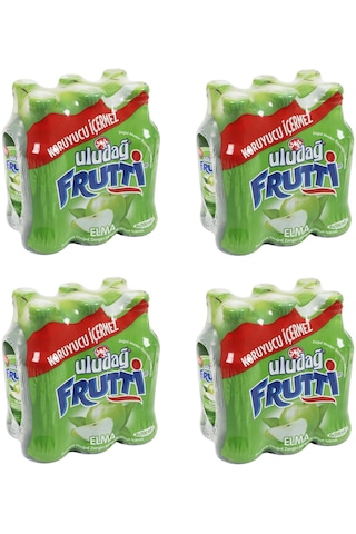 Uludağ Frutti Elma Aromalı Maden Suyu 200 Ml X 24 Adet