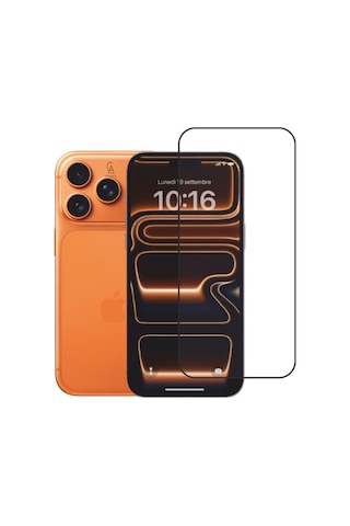 Apple Uyumlu iPhone 17 Pro Içi Kadife Lansman Kılıf Ve 5d Tam Kaplayan Cam Ekran Koruyucu Açık Pembe