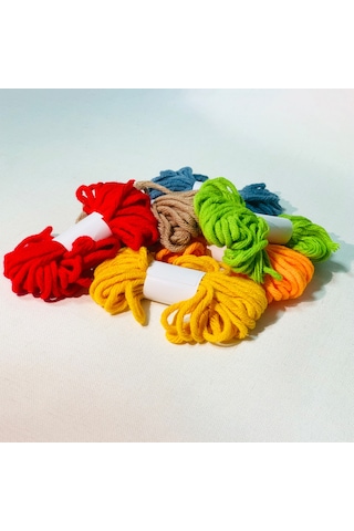 Yunboo Basketbol Desenli El İşleri Kumaş İpi Takımı: Başlangıçcı Dost, İngilizce Talimatlı, 20x20cm, Görseli Yok Multirenkli, Yün İpi Diğer