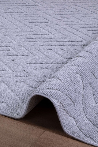 Tokyo Bukle Yumuşak Dokulu Halı Kilim Salon Mutfak Koridor Yolluk Dokuma Makine Halısı Op416-gri Op412-gri