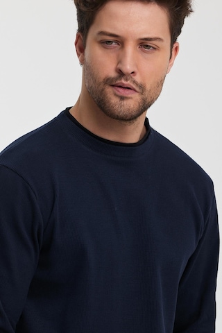 Alexandergardı Bisiklet Yaka Garnili Sweatshirt E22-72300 001