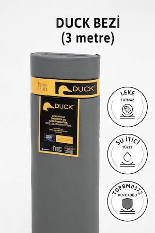 Premier Metrelik Duck Keten Kumaş Su İtici Bez 3 Metre Tdpbm0372 Antrasit