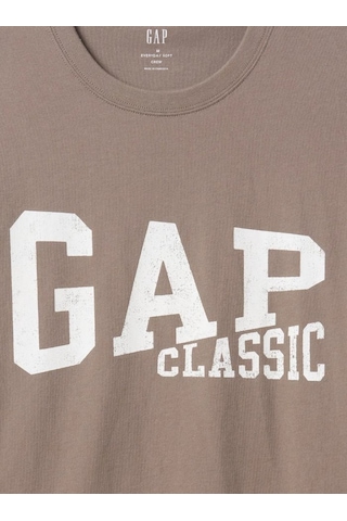 Gap Everyday Soft Gap Classic Logo 745029 T-shirt Kısa Kol Tişört Erkek T-shirt Kahverengi