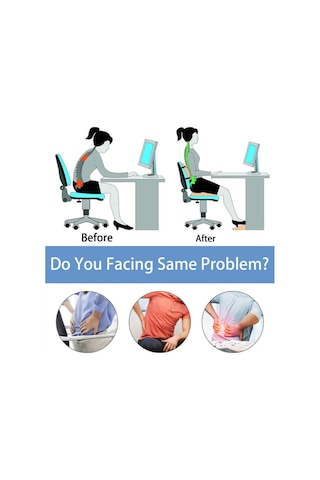 Oturma Minderi Bel Yastığı Bel Destek Yastığı Ortopedik Yastık