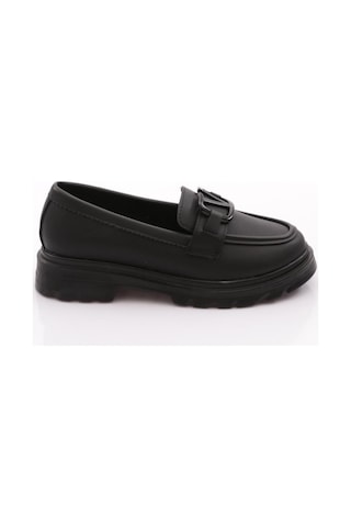 Dgn 2621153 Kadın Tokalı Loafer Ayakkabı Siyah