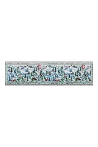 Yılbaşı Temalı Dijital Baskılı Runner Örtüsü Christmas 40x140 Cm Yılbası9