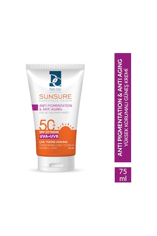 Dermo Clean Sunsure Lekeli Cilt Güneş Kremi SPF50+ 75 ML